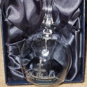 Scottish Crystal Sand Engraved Bell, in Box